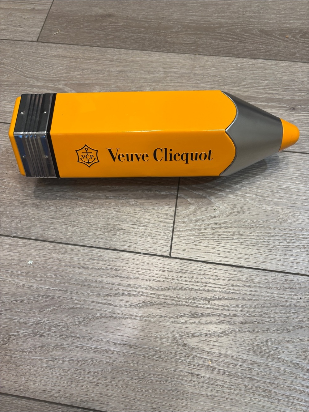 Veuve Clicquot pencil shaped storage box